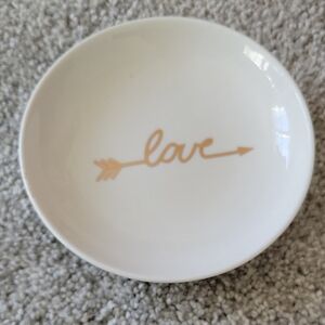 White and Gold Decorative Plate